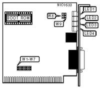 LANCAST &nbsp; 8-BIT 10BASE-T BOARD