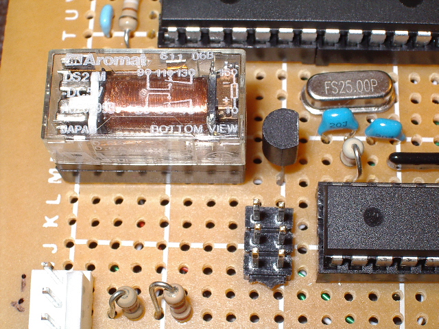 Closeup of the relay Closeup of the relay