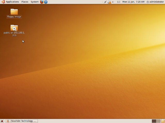 A shared folder on the desktop A shared folder on the desktop