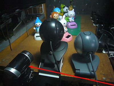 図5:UCAM DLA200Hを繋ぎ込んだ <click>→図6:無事に並走中!