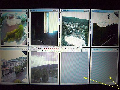図5:8画面表示を試した <click>→図6:デジカメで撮影中