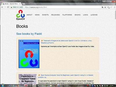 図1:Google検索でのOpenCVの例 <click>→動画1:USBカメラ6台の映像(群)例...BGMは無関係!