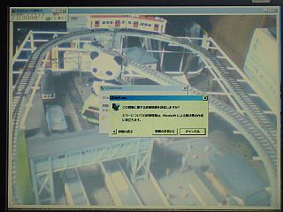図1:稀に起きる異常停止の例 <click>→図2:BSW13KM02での異常停止メッセージ