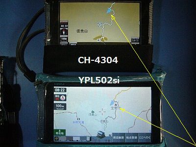 図1:CH-4304は目印情報過少 <click>→図2:CH-4304,YPL502si,DTN-X601の3機種を比べてみた