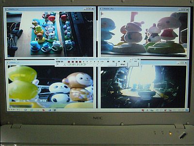 図1:LS150C-Wで、「自作プログラム(UCam10.exe)」を試走 <click>→図2:LS150C-White、-Red、どちらも“表示不良”