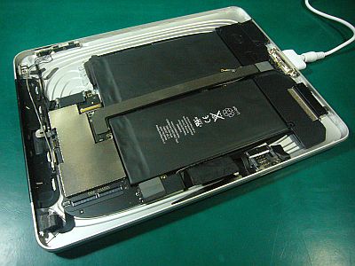 図3:前ガラスを割ってしまった2号機で「充電効果」を試す <click>→図4:2,3号機共に「リンゴ・ループ以前」!