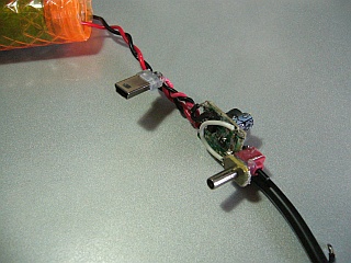 図5:寄せ集め5V供給アダプタ <click>→図6:主要パーツ群と位置関係