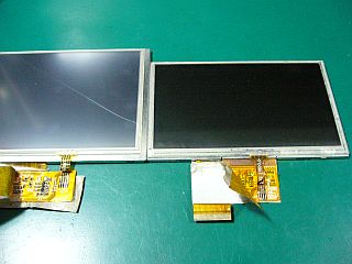 図7:タッチ・パネルだけ入替えられないか? <click>→図8:端子は4点