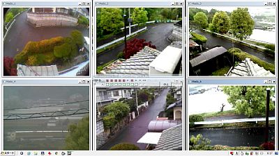 図85:6カメラ群での昼景 <click>→図86:夜間専用カメラは“白飛び”でダメ!