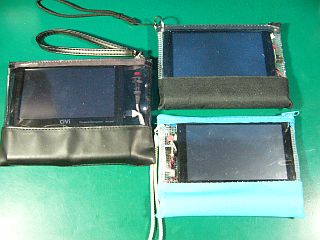 図1:補強電源付きナビ携帯バッグ3袋 <click>→図2:7.4V→5Vコンバータ部+SW