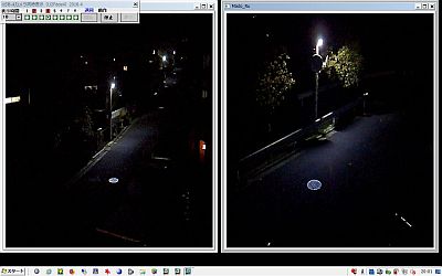 図7:2画面定常モード <click>→図8:3画面切替モード