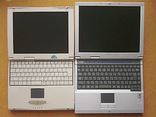 画面などの比較 <click>→バッテリが無い!