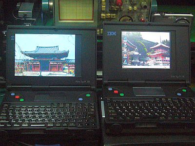 図5:6型と5型の完成形 <click>→図6:ナビ機の6型(上)と5型(下)