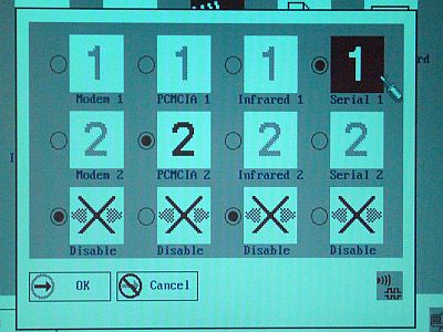図5:「config」&「serial」 <click>→図6:PROMライタ側の送信待ち状態